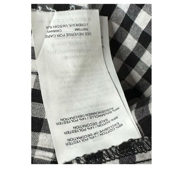 J Crew black and white gingham and lace lightweight shorts size 2 - Picture 8 of 8